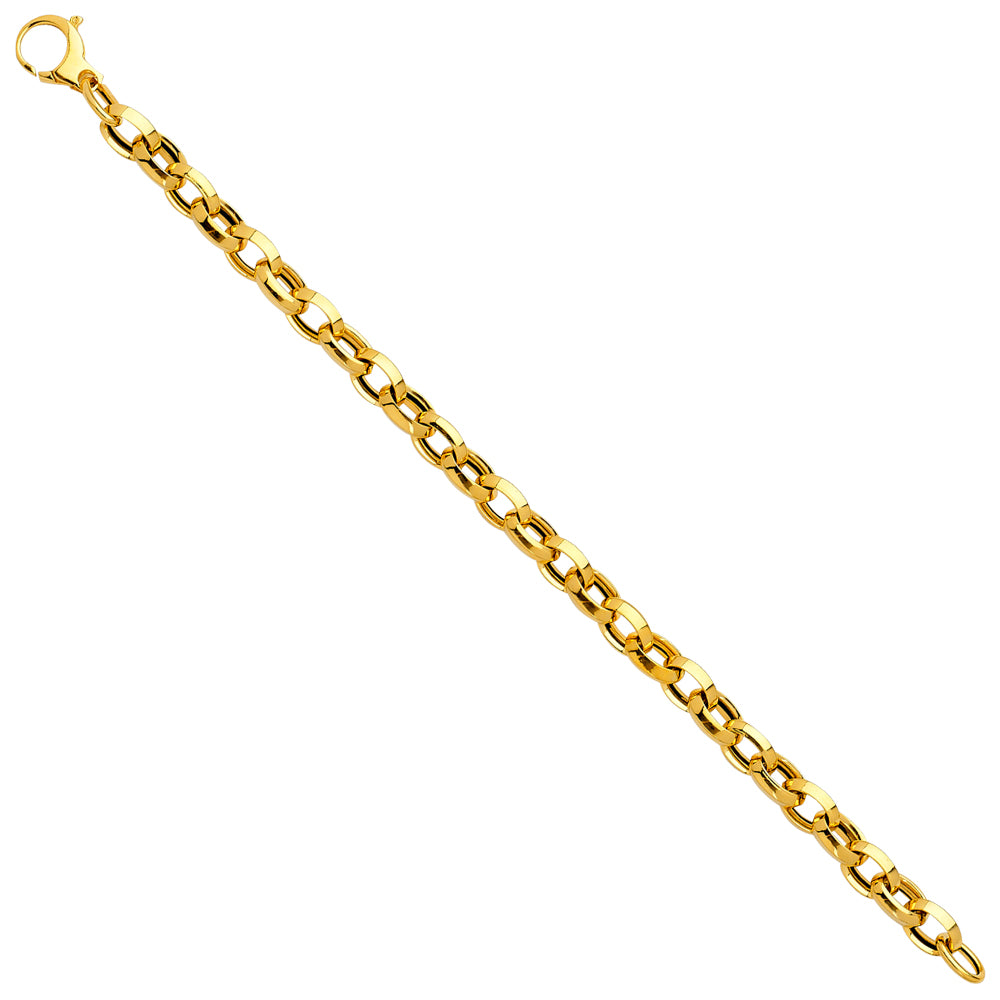 14K Yellow Gold Assorted Fancy Bracelet - AB592