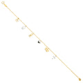 14K Yellow Gold Light Necklace & Bracelet - AB624
