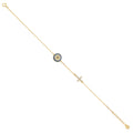 14K Yellow Gold Light Necklace & Bracelet - AB626