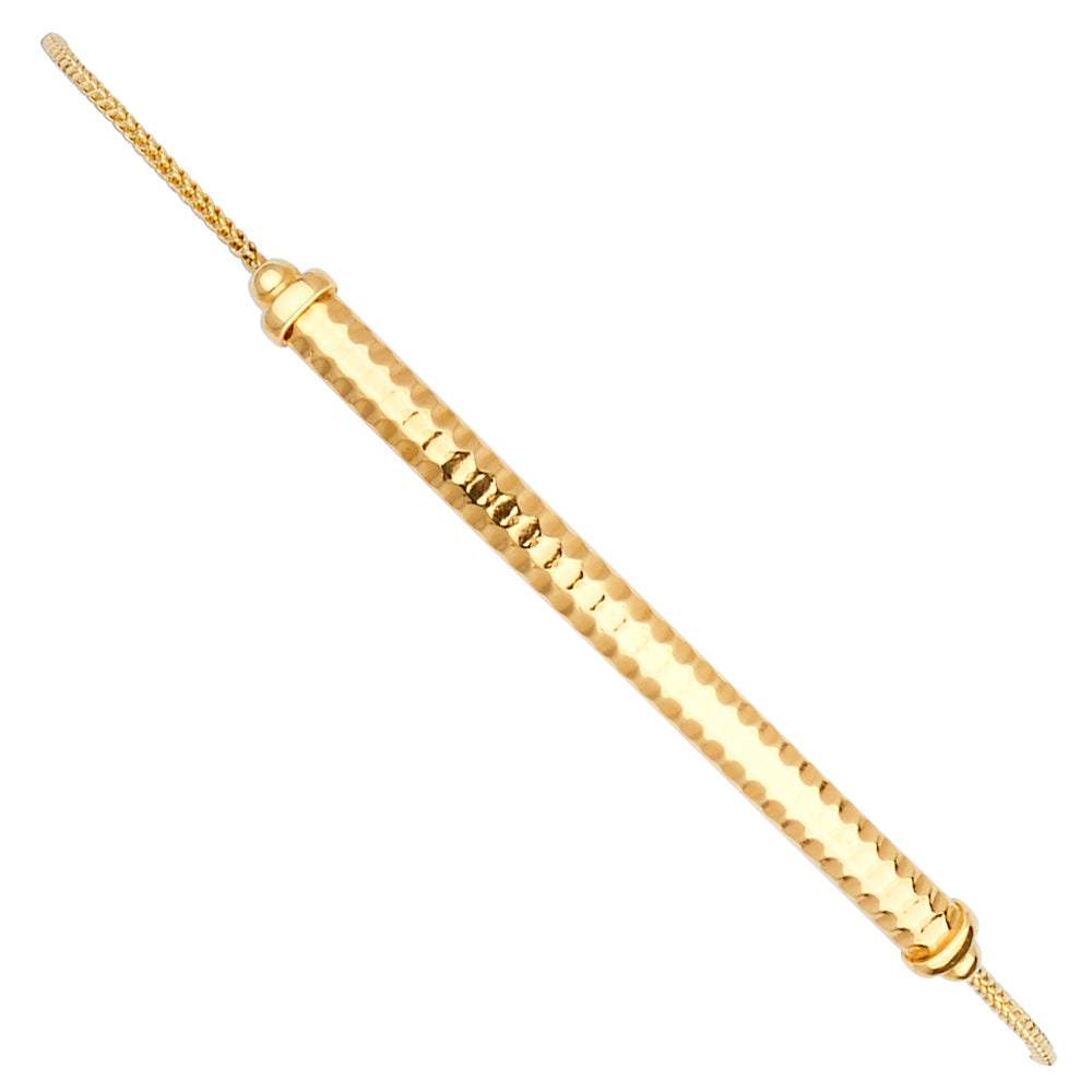 14K Yellow Gold Friendship Bracelet - AB652