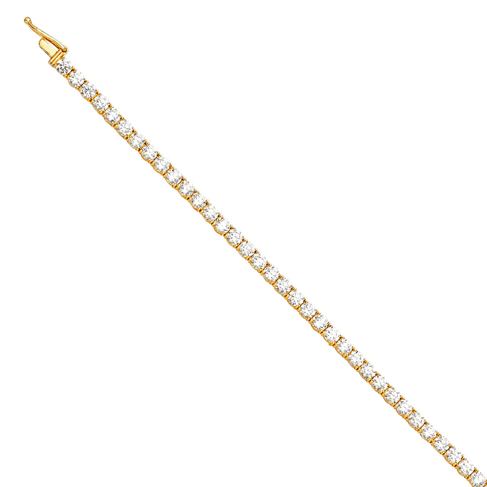 14K Yellow Gold Assorted Fancy Bracelet - AB662