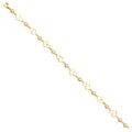 14K Yellow Gold Assorted Fancy Bracelet - AB666