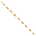 14K Yellow Gold Assorted Fancy Bracelet - AB667