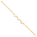 14K Yellow Gold Assorted Fancy Bracelet - AB670