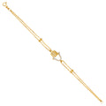 14K Yellow Gold Assorted Fancy Bracelet - AB671