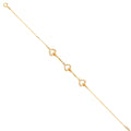 14K Yellow Gold Assorted Fancy Bracelet - AB673