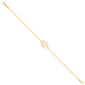 14K Yellow Gold Assorted Fancy Bracelet - AB675