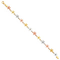 14K Yellow Gold Assorted Fancy Bracelet - AB682