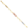 14K Yellow Gold Assorted Fancy Bracelet - AB683