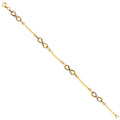 14K Yellow Gold Assorted Fancy Bracelet - AB684