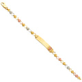14K Yellow Gold Baby ID Bracelet - AB691