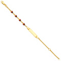 14K Yellow Gold Baby ID Bracelet - AB699