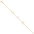 14K Yellow Gold Assorted Fancy Bracelet - AB700