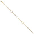 14K Yellow Gold Assorted Fancy Bracelet - AB701