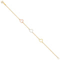 14K Yellow Gold Assorted Fancy Bracelet - AB702