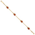 14K Yellow Gold Assorted Fancy Bracelet - AB705