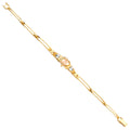 14K Yellow Gold 15 Años & Lucky Bracelet - AB713