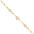 14K Yellow Gold 15 Años & Lucky Bracelet - AB714