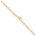 14K Yellow Gold Religious Bracelet - AB716