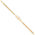 14K Yellow Gold Religious Bracelet - AB717