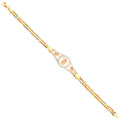 14K Yellow Gold Religious Bracelet - AB718