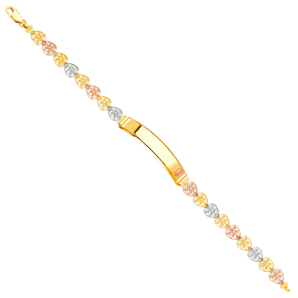 14K Yellow Gold Religious Bracelet - AB719