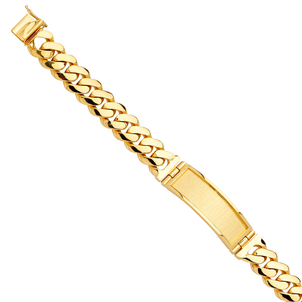 14K Yellow Gold Men's & Link Bracelet - AB732
