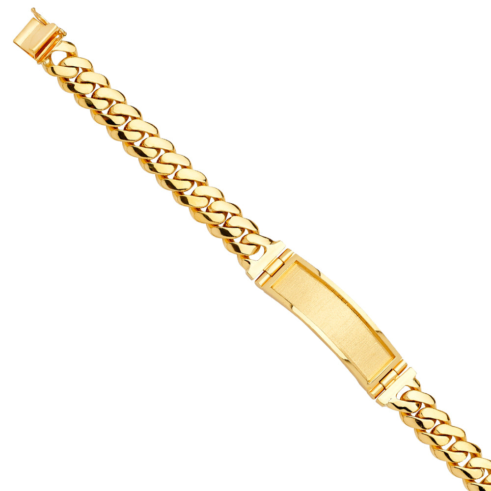 14K Yellow Gold Men's & Link Bracelet - AB733