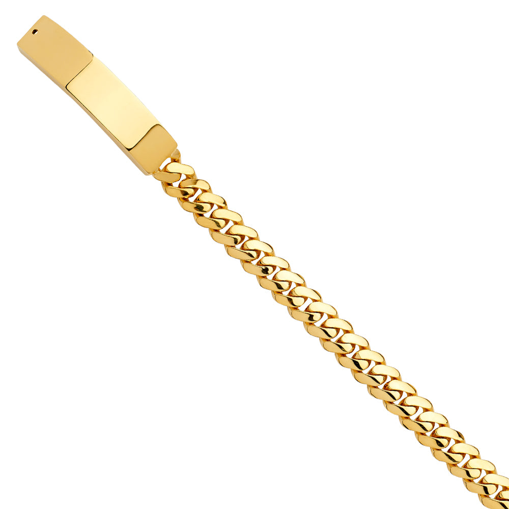 14K Yellow Gold Men's & Link Bracelet - AB737
