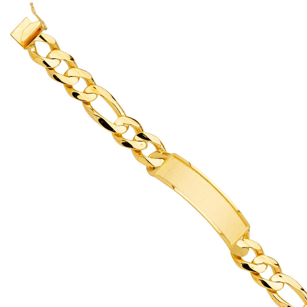 14K Yellow Gold Men's & Link Bracelet - AB739