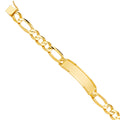 14K Yellow Gold Men's & Link Bracelet - AB740