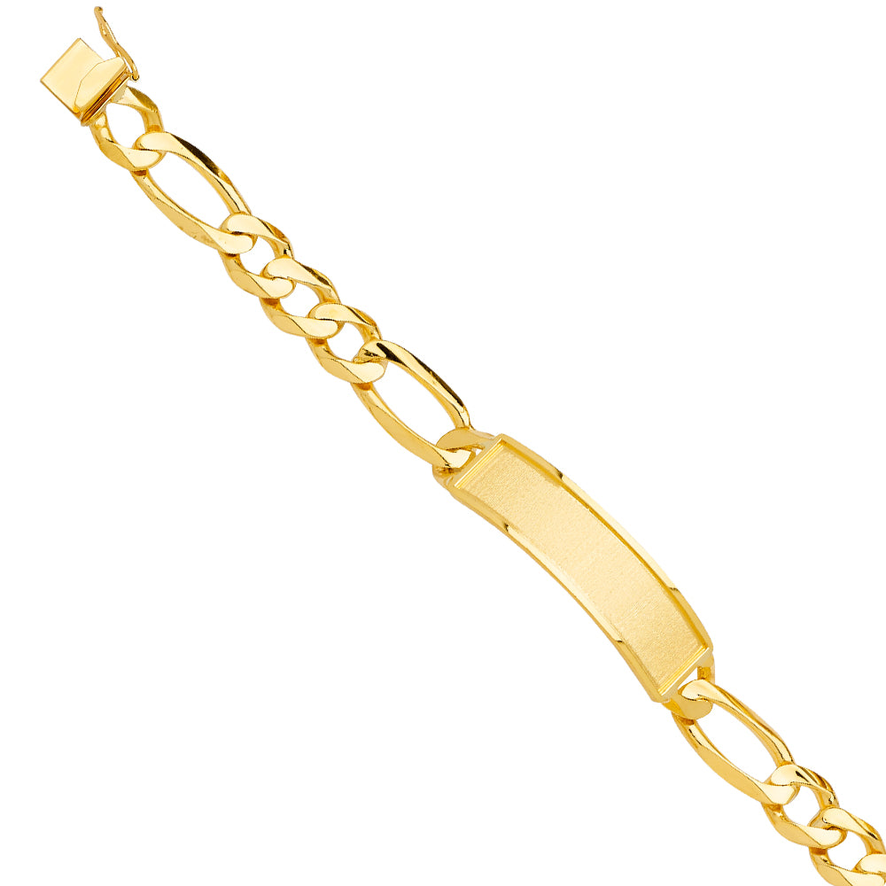 14K Yellow Gold Men's & Link Bracelet - AB740
