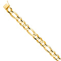 14K Yellow Gold Men's & Link Bracelet - AB744