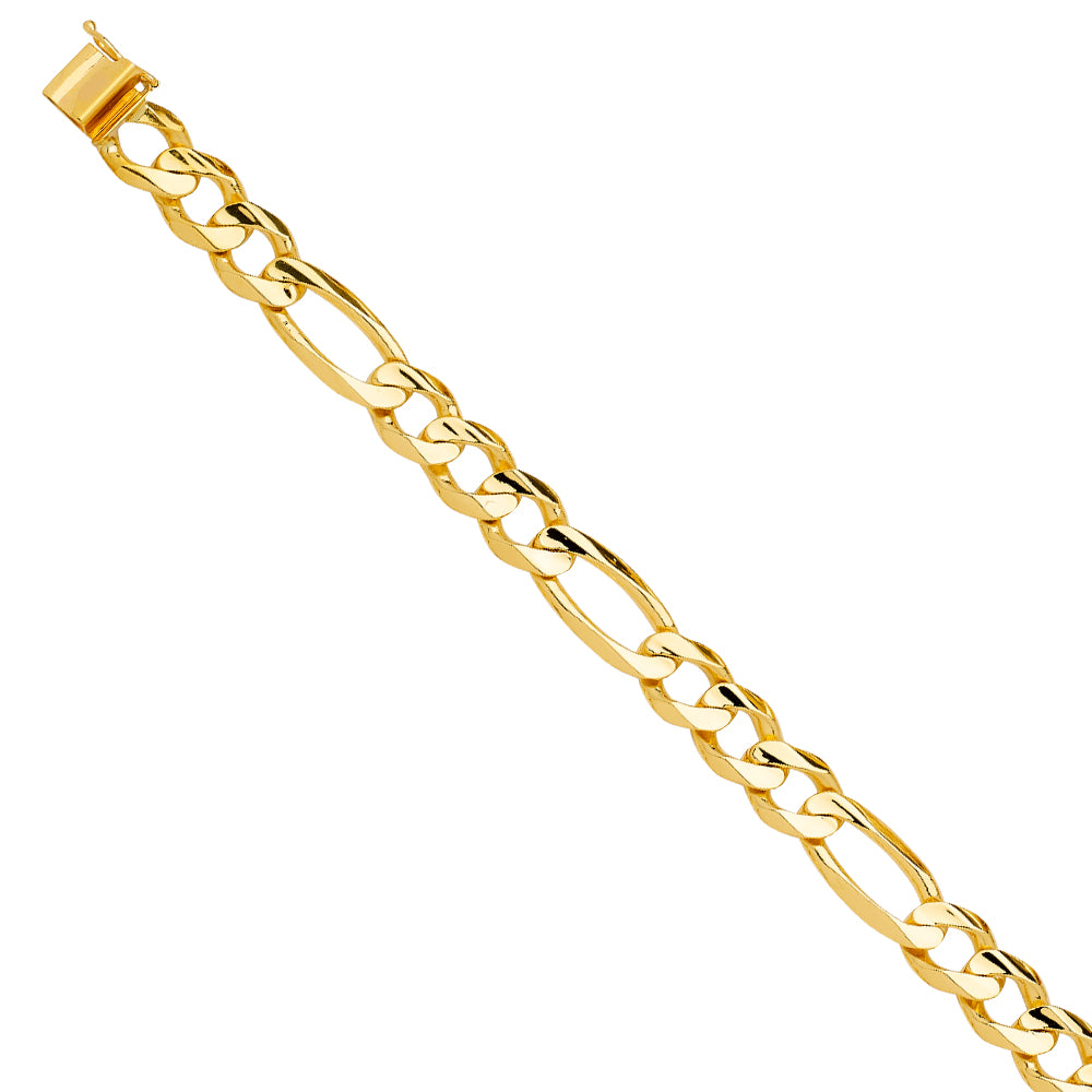 14K Yellow Gold Men's & Link Bracelet - AB745