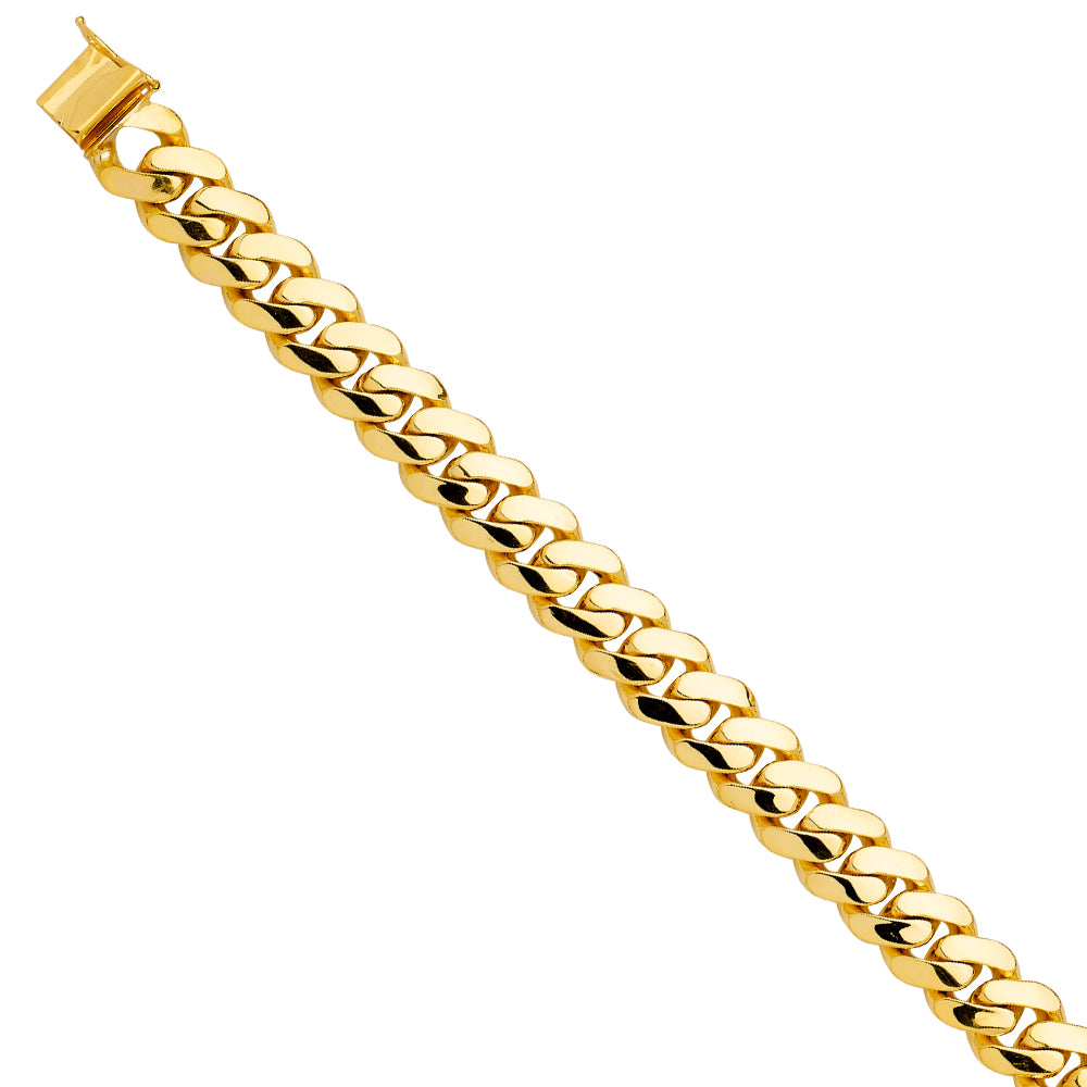 14K Yellow Gold Men's & Link Bracelet - AB746