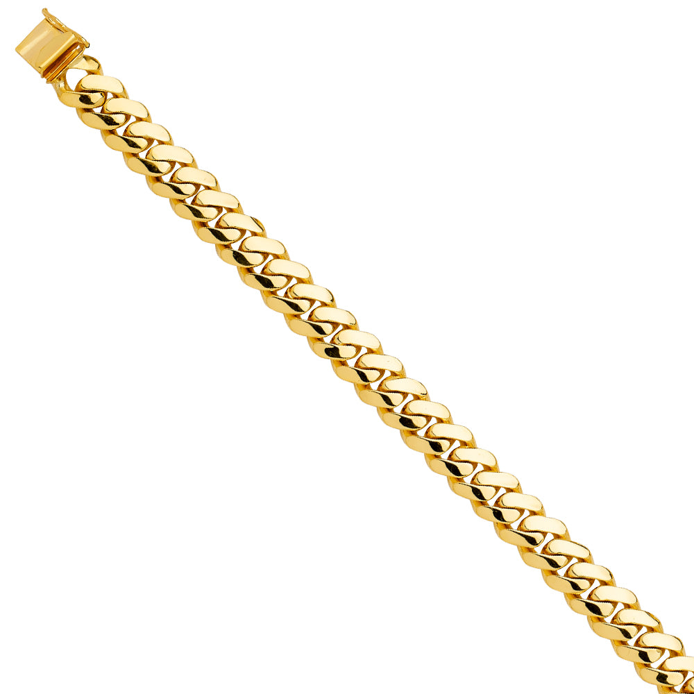14K Yellow Gold Men's & Link Bracelet - AB747