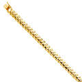 14K Yellow Gold Men's & Link Bracelet - AB748