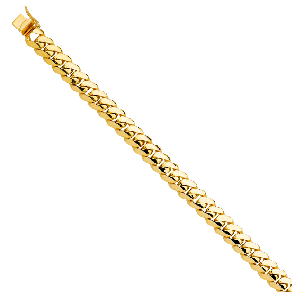 14K Yellow Gold Men's & Link Bracelet - AB748