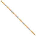 14K Yellow Gold Assorted Fancy Bracelet - AB750