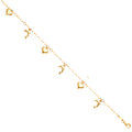 14K Yellow Gold Assorted Fancy Bracelet - AB771
