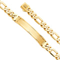 14K Yellow Gold Men's & Link Bracelet - AB783