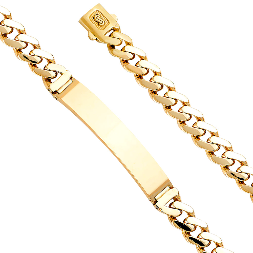 14K Yellow Gold Men's & Link Bracelet - AB792