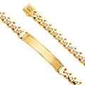 14K Yellow Gold Men's & Link Bracelet - AB793