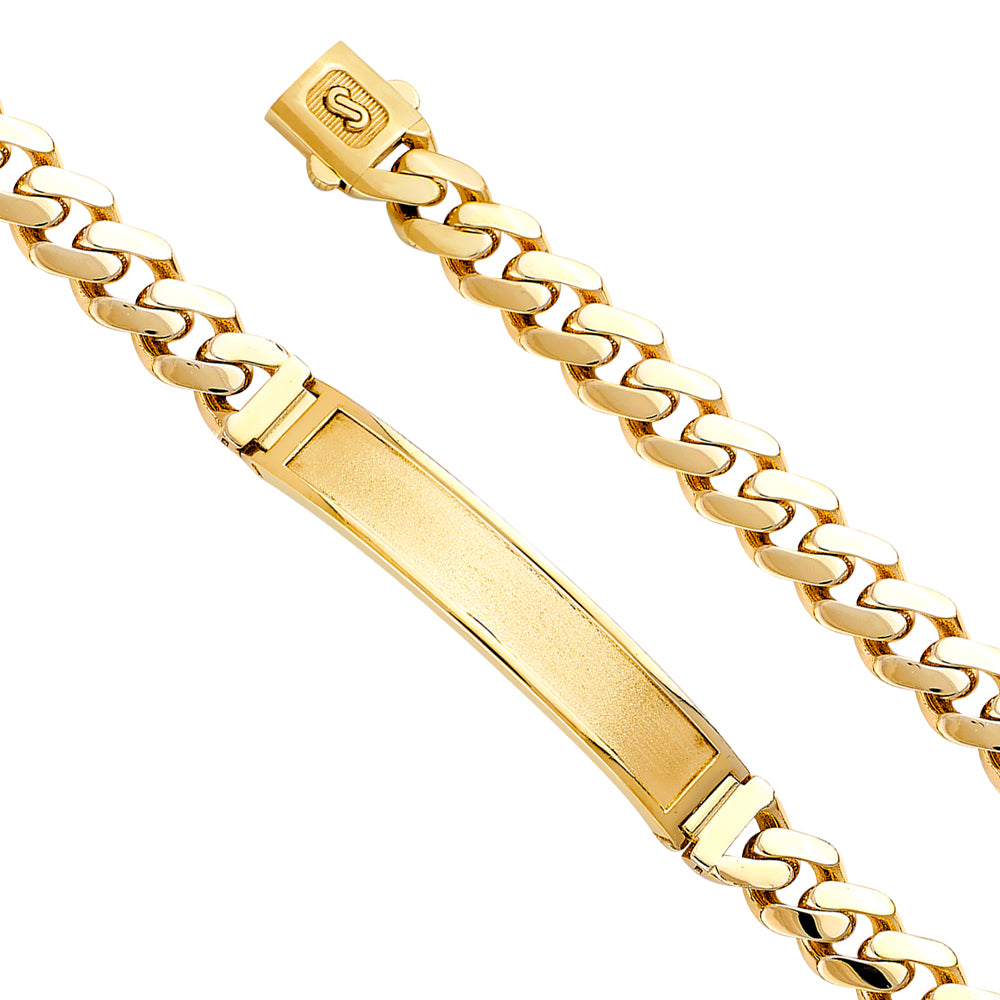 14K Yellow Gold Men's & Link Bracelet - AB793