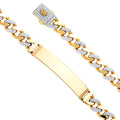 14K Yellow Gold Men's & Link Bracelet - AB794