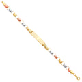 14K Yellow Gold Baby ID Bracelet - AB798