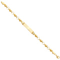 14K Yellow Gold Baby ID Bracelet - AB800