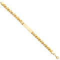 14K Yellow Gold Baby ID Bracelet - AB801