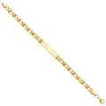 14K Yellow Gold Baby ID Bracelet - AB802