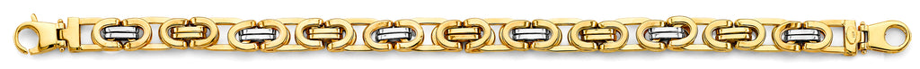 14K Yellow Gold Men's & Link Bracelet - AB803